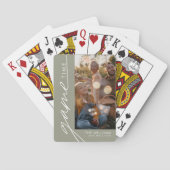 Game Time Trendy Modernes Foto Spielkarten (Rückseite)