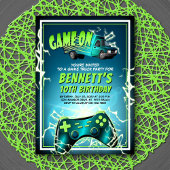 Game Truck Birthday Einladung