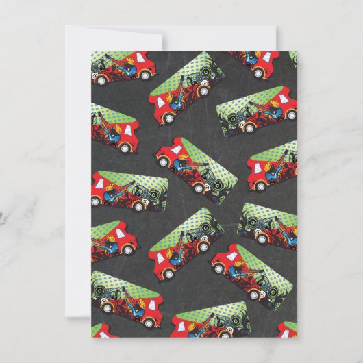 Game Truck Party Einladungen (Rückseite)