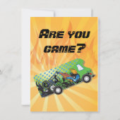 Game Truck Party Einladungen (Rückseite)