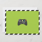 Game Truck Video Game Geburtstagseinladung Einladung (Rückseite)