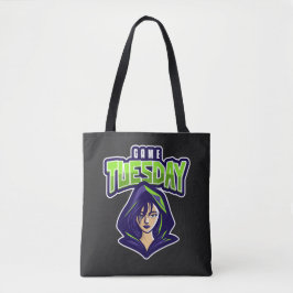 Game Tuesday is on - in green Tasche