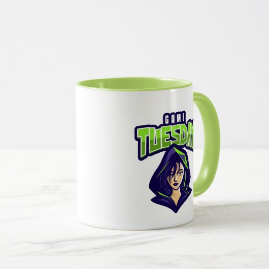 Game Tuesday is on - in green Tasse (VorderseiteRechts)