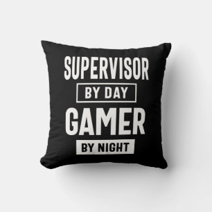Game und Supervisor - Jobtitel Kissen