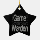 Game Warden Extraordinaire Keramik Ornament (Vorne)