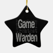 Game Warden Extraordinaire Keramik Ornament (Hinten)