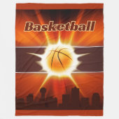 Game-Winning Basketball Energie des Hofes MVP Fleecedecke (Vorderseite)