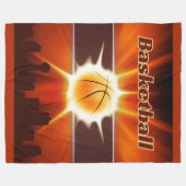 Game-Winning Basketball Energie des Hofes MVP Fleecedecke (Vorderseite (Horizontal))