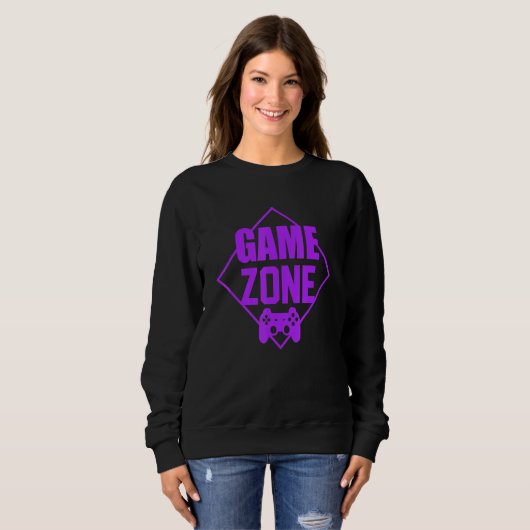 Game Zone Controller Purple Video Game Gamer Shirt (Vorne ganz)