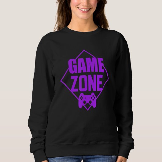 Game Zone Controller Purple Video Game Gamer Shirt (Vorderseite)