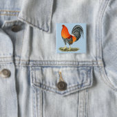 Gamecock Blue Red Rooster Button (Beispiel)