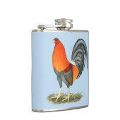 Gamecock Blue Red Rooster Flachmann (Rechts)