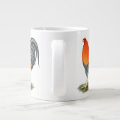 Gamecock Blue Red Rooster Jumbo-Tasse (Rückseite)