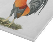 Gamecock Blue Red Rooster Schneidebrett (Ecke)