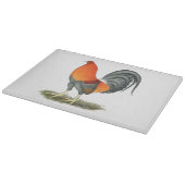 Gamecock Blue Red Rooster Schneidebrett (Ecke)