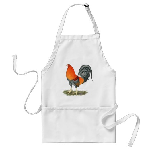 Gamecock Blue Red Rooster Schürze (Vorne)