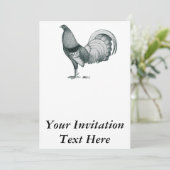 Gamecock Crele oder Dom Einladung (Stehend Vorderseite)