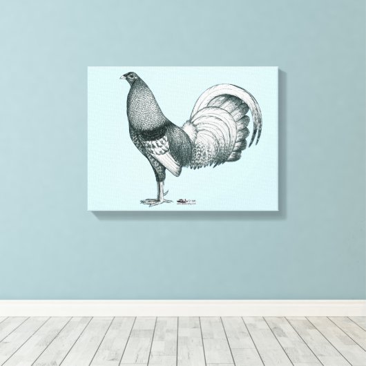 Gamecock Crele oder Dom Leinwanddruck (Insitu (Holzboden))