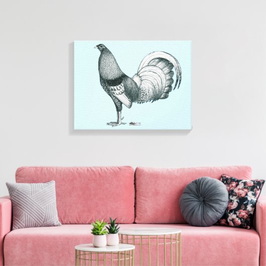 Gamecock Crele oder Dom Leinwanddruck (Insitu (Wohnzimmer))