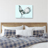 Gamecock Crele oder Dom Leinwanddruck (Insitu (Schlafzimmer))