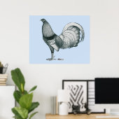 Gamecock Crele oder Dom Poster (Heimbüro)