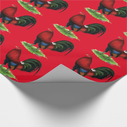 Gamecock: Dark Red Geschenkpapier (Ecke)