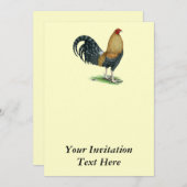 Gamecock: Dom oder Crele Einladung (Vorne/Hinten)