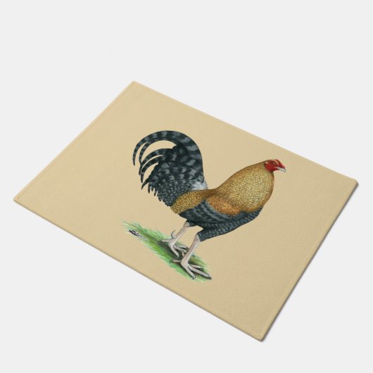 Gamecock: Dom oder Crele Fußmatte (Schrägansicht)