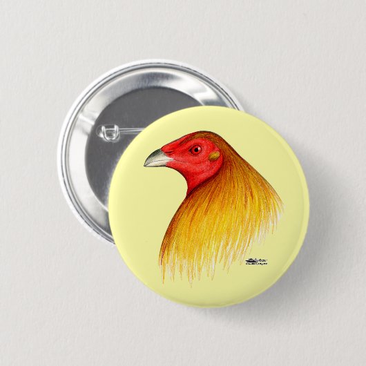 Gamecock Dubbed Button (Vorne & Hinten)