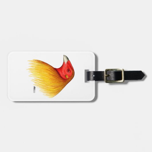 Gamecock Dubbed Gepäckanhänger (Vorderseite horizontal)