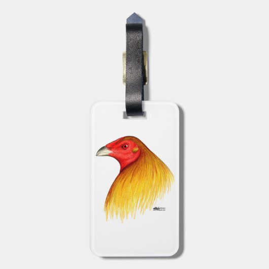 Gamecock Dubbed Gepäckanhänger (Rückseite vertikal)