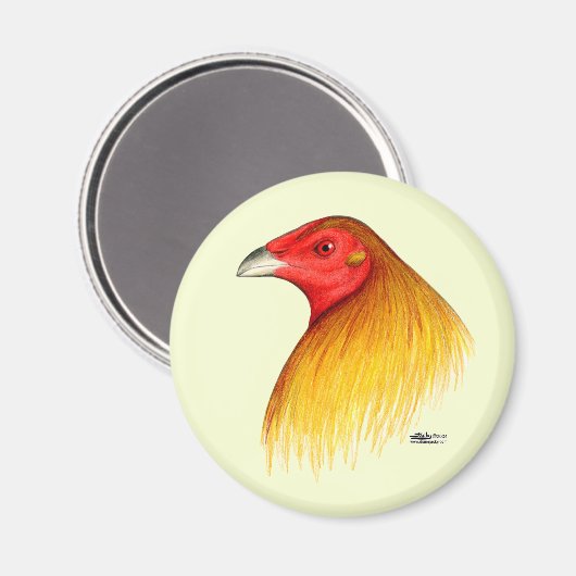 Gamecock Dubbed Magnet (Vorderseite/Rückseite)