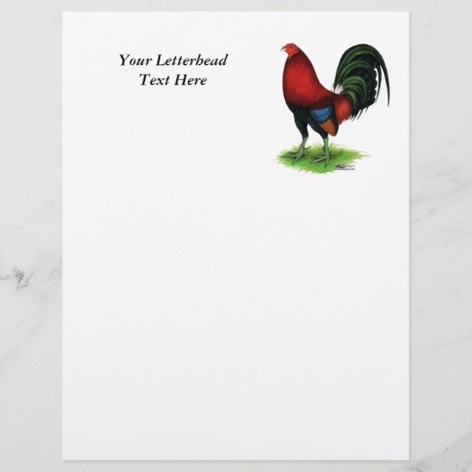 Gamecock: Dunkelrot (Vorderseite)