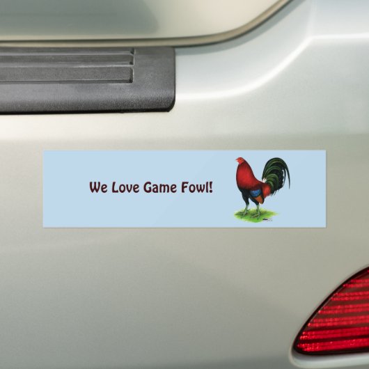 Gamecock: Dunkelrot Autoaufkleber (Auf Auto)