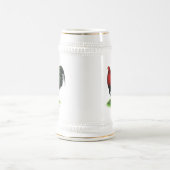 Gamecock: Dunkelrot Bierglas (Mittel)