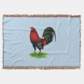 Gamecock: Dunkelrot Decke (Vorderseite)