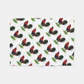 Gamecock: Dunkelrot Fleecedecke (Vorderseite (Horizontal))