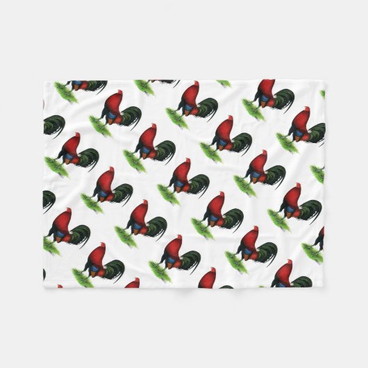 Gamecock: Dunkelrot Fleecedecke (Vorderseite (Horizontal))