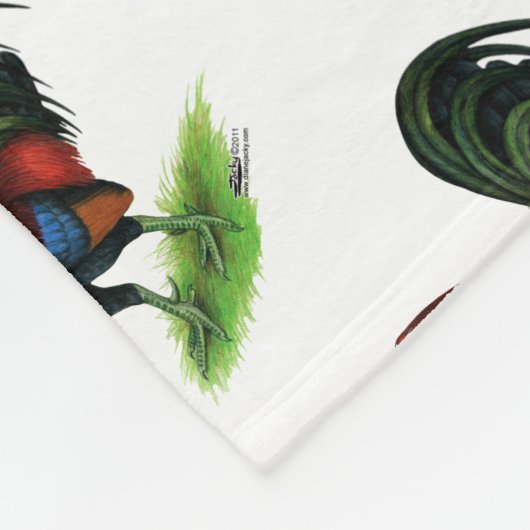 Gamecock: Dunkelrot Fleecedecke (Ecke)