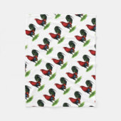 Gamecock: Dunkelrot Fleecedecke (Vorderseite)