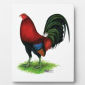 Gamecock: Dunkelrot Fotoplatte (Vorderseite)