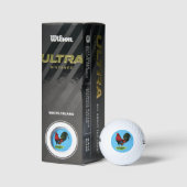 Gamecock: Dunkelrot Golfball (Verpackungen)