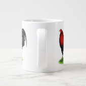 Gamecock:Dunkelrot Jumbo-Tasse (Rückseite)