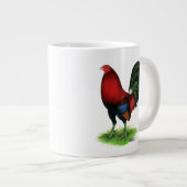 Gamecock:Dunkelrot Jumbo-Tasse (Vorderseite Rechts)