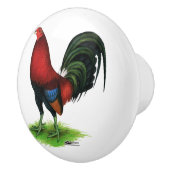 Gamecock:  Dunkelrot Keramikknauf (Rechts)