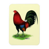 Gamecock: Dunkelrot Magnet (Vertikal)