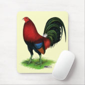 Gamecock: Dunkelrot Mousepad (Mit Mouse)