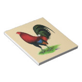 Gamecock: Dunkelrot Notizblock (angewinkelt)