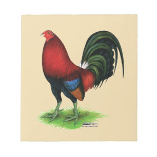 Gamecock: Dunkelrot Notizblock