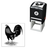 Gamecock: Dunkelrot Permastempel (Beispiel)